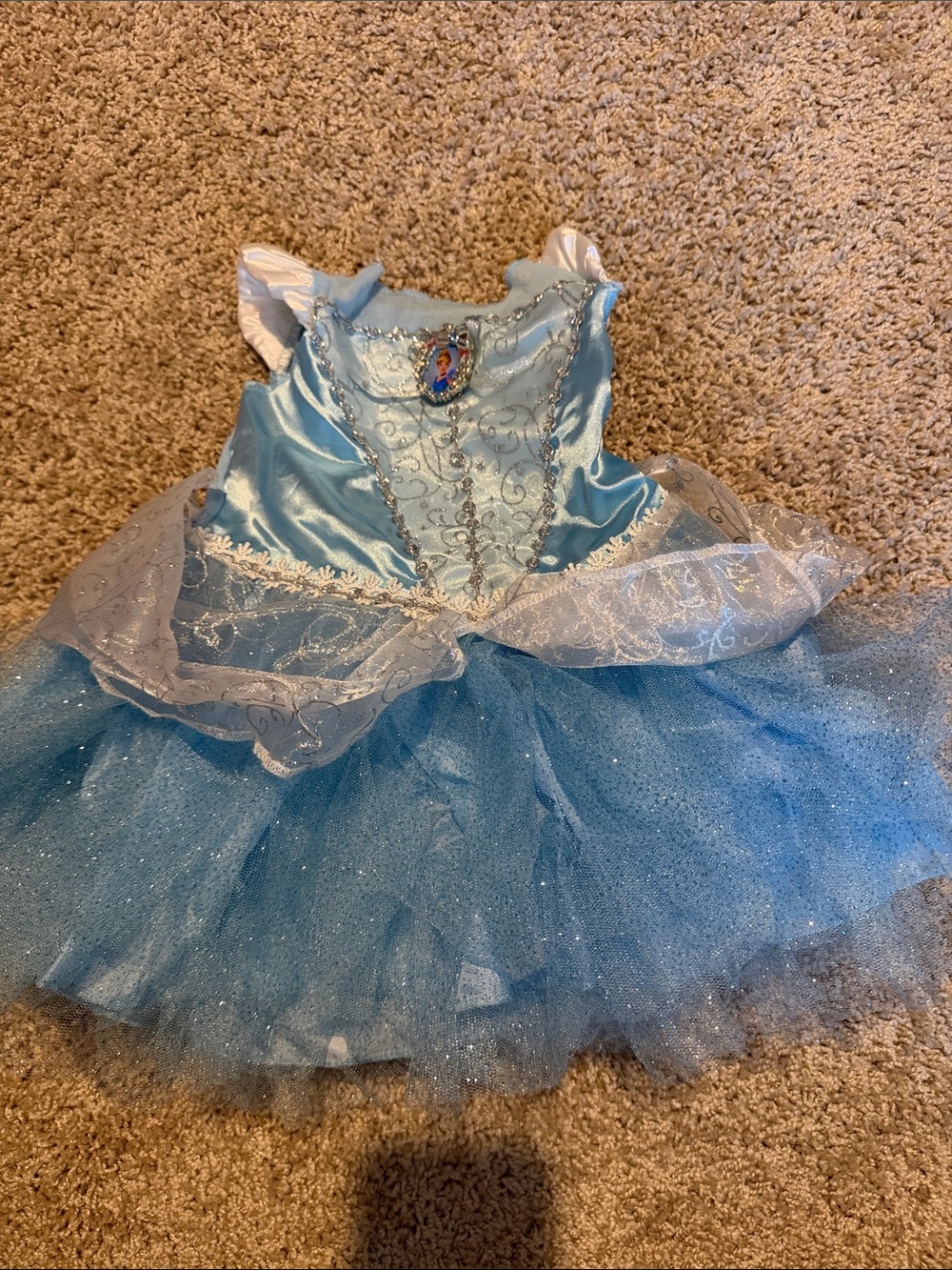 Disney Light Blue Sparkle Princess Costume Dress